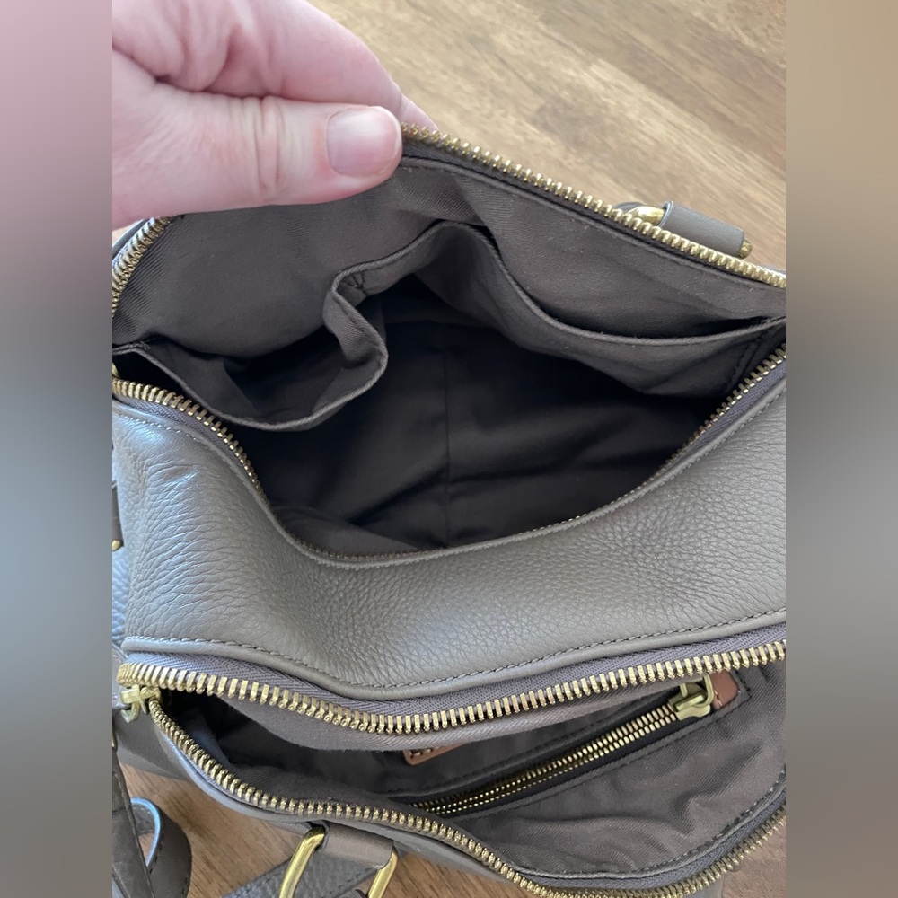 J.Crew Biennial Leather Satchel in Warm Ash - Picture 9 of 10
